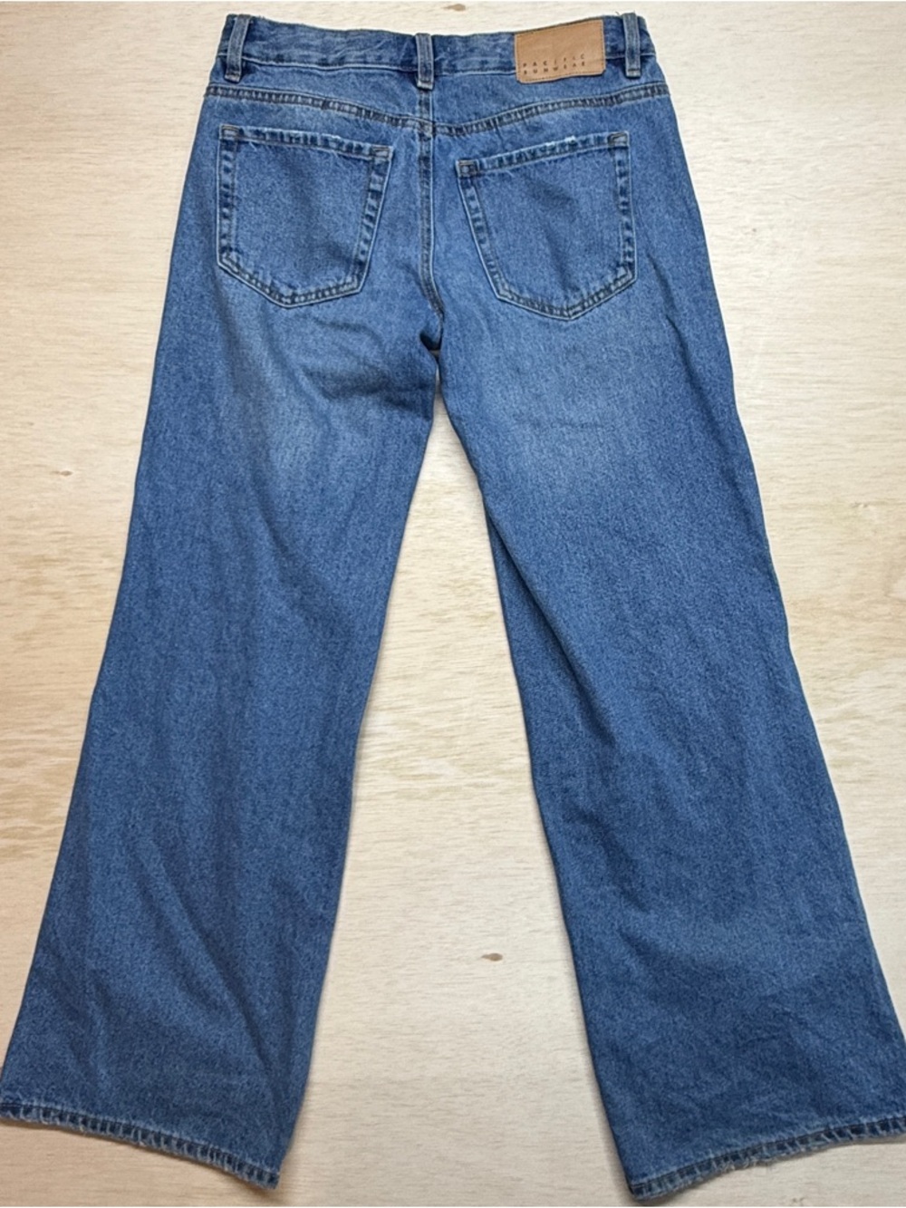 Pacific Sunwear Casey Low Rise Baggy Jeans Women Size 24 Pacsun Blue